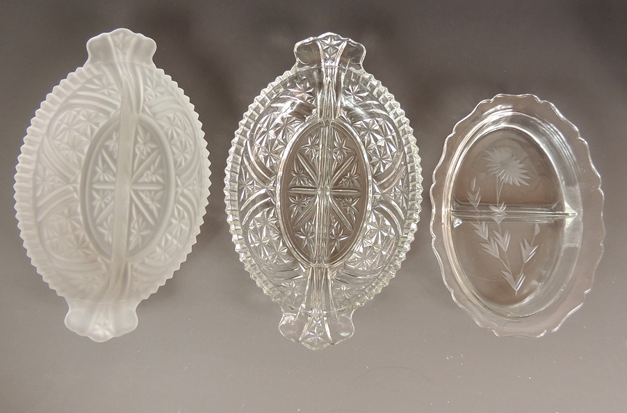 Antique and Vintage Glassware Including Vasoline Glass and Ruby Flash