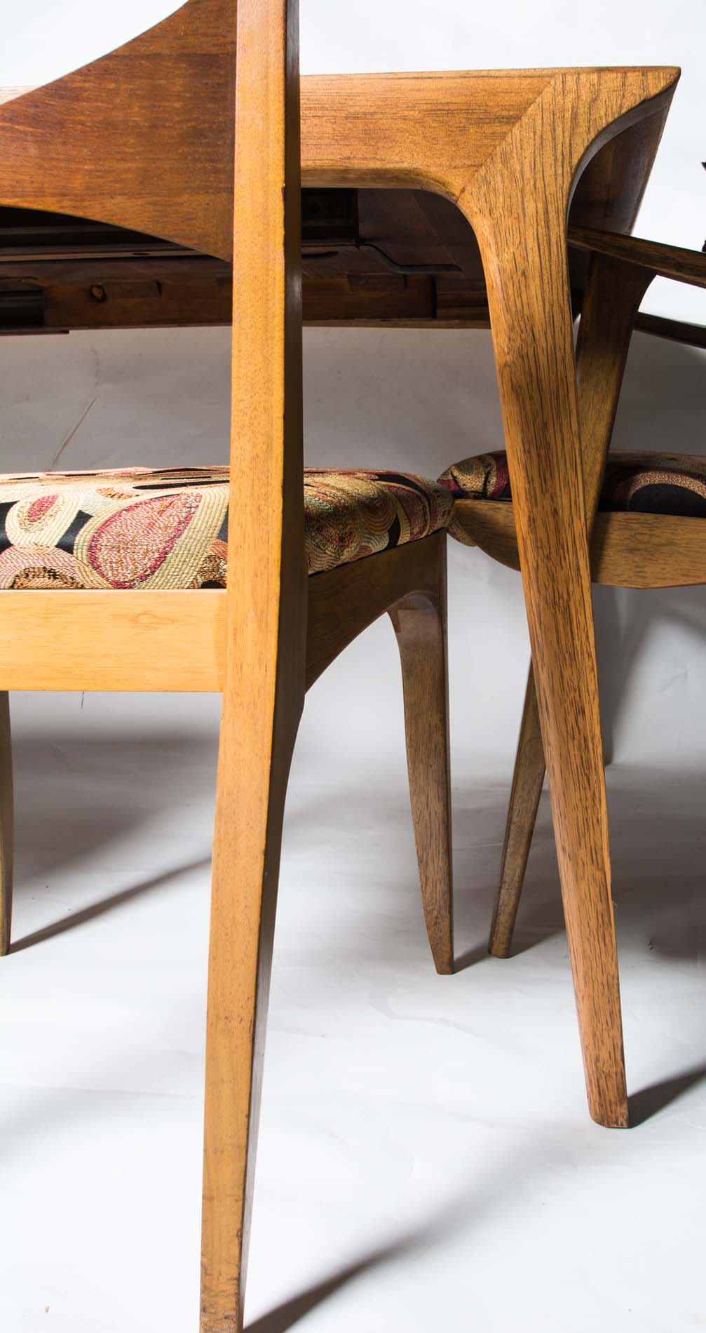 Mid-Century Modern Drexel Dining Table with Six Chairs