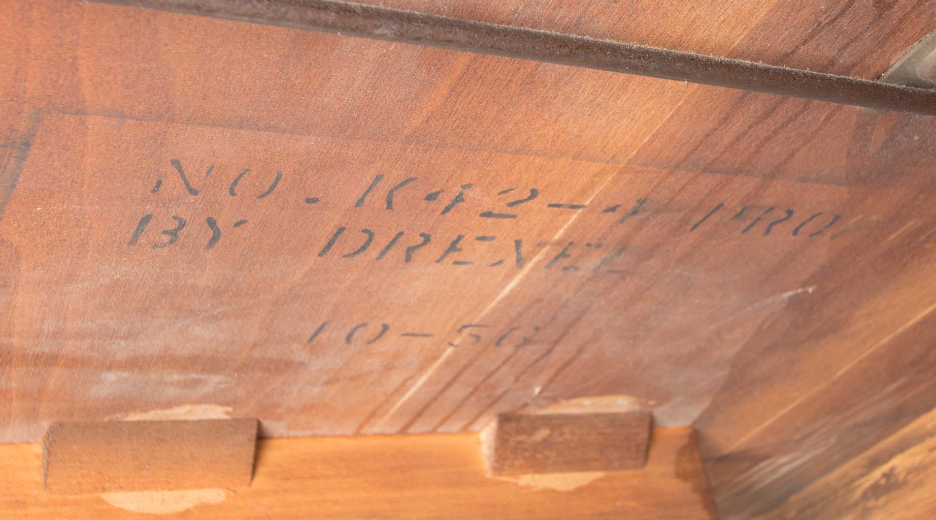 Mid-Century Modern Drexel Dining Table with Six Chairs