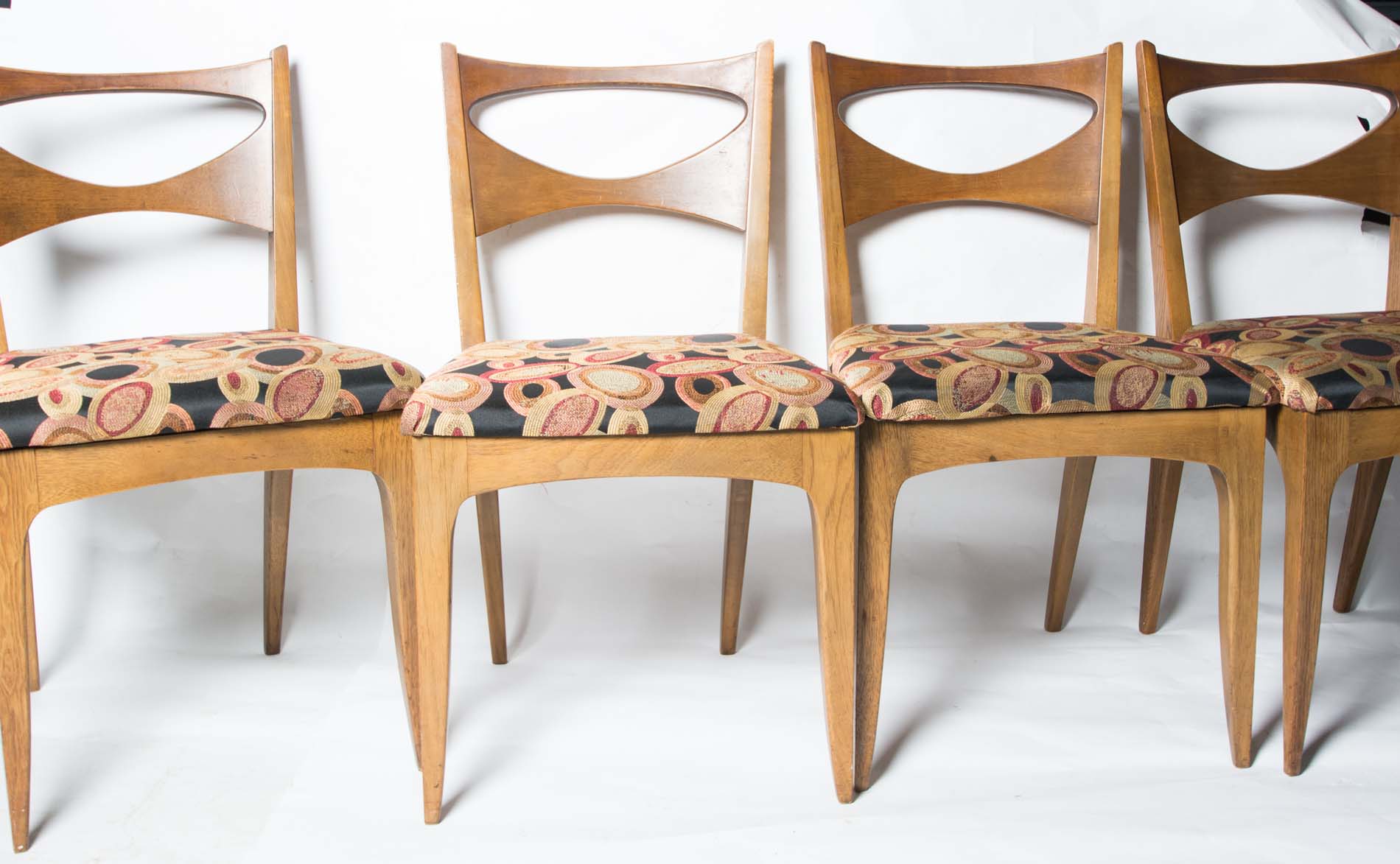 Mid-Century Modern Drexel Dining Table with Six Chairs