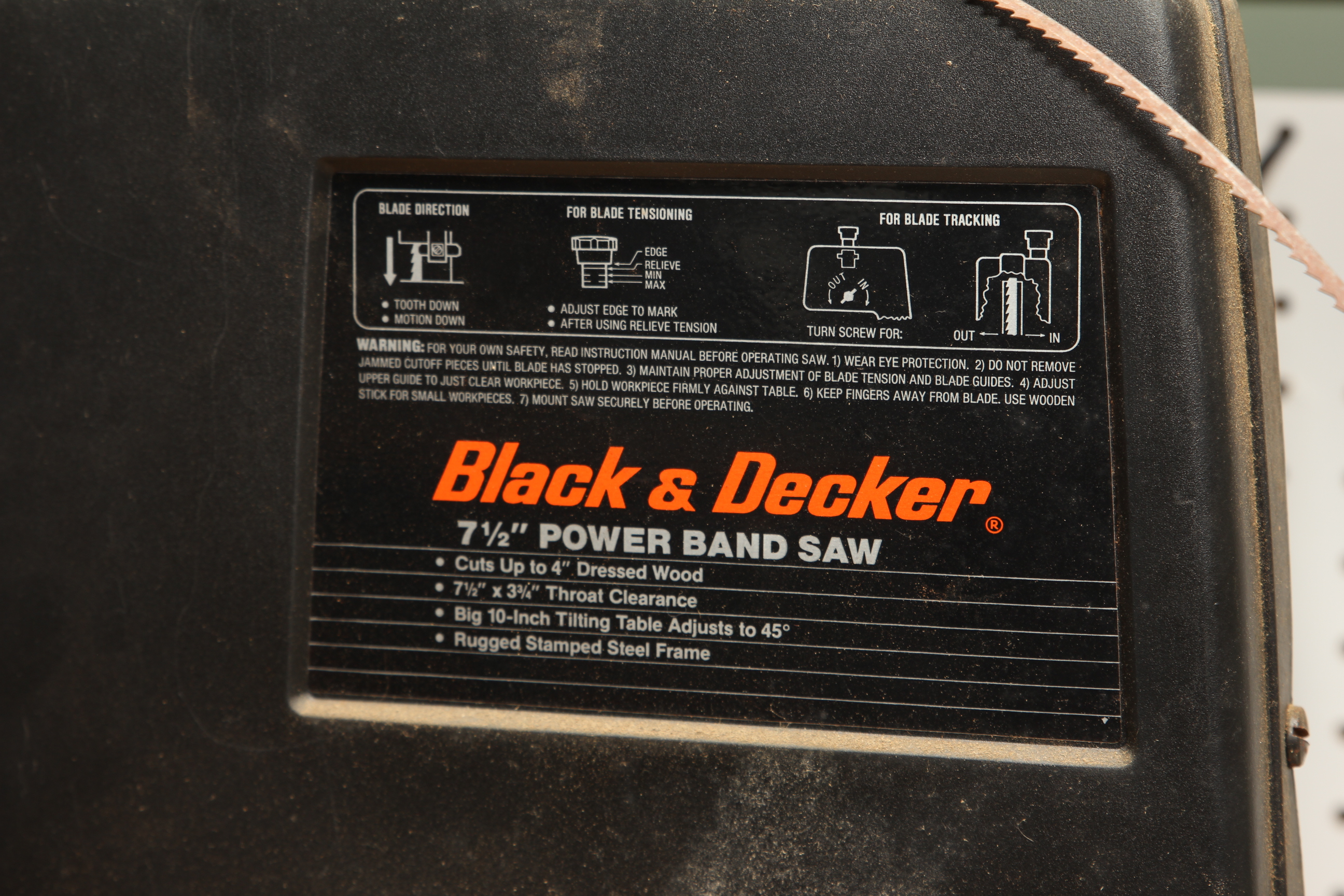 Black & Decker 7.5" Power Band Saw
