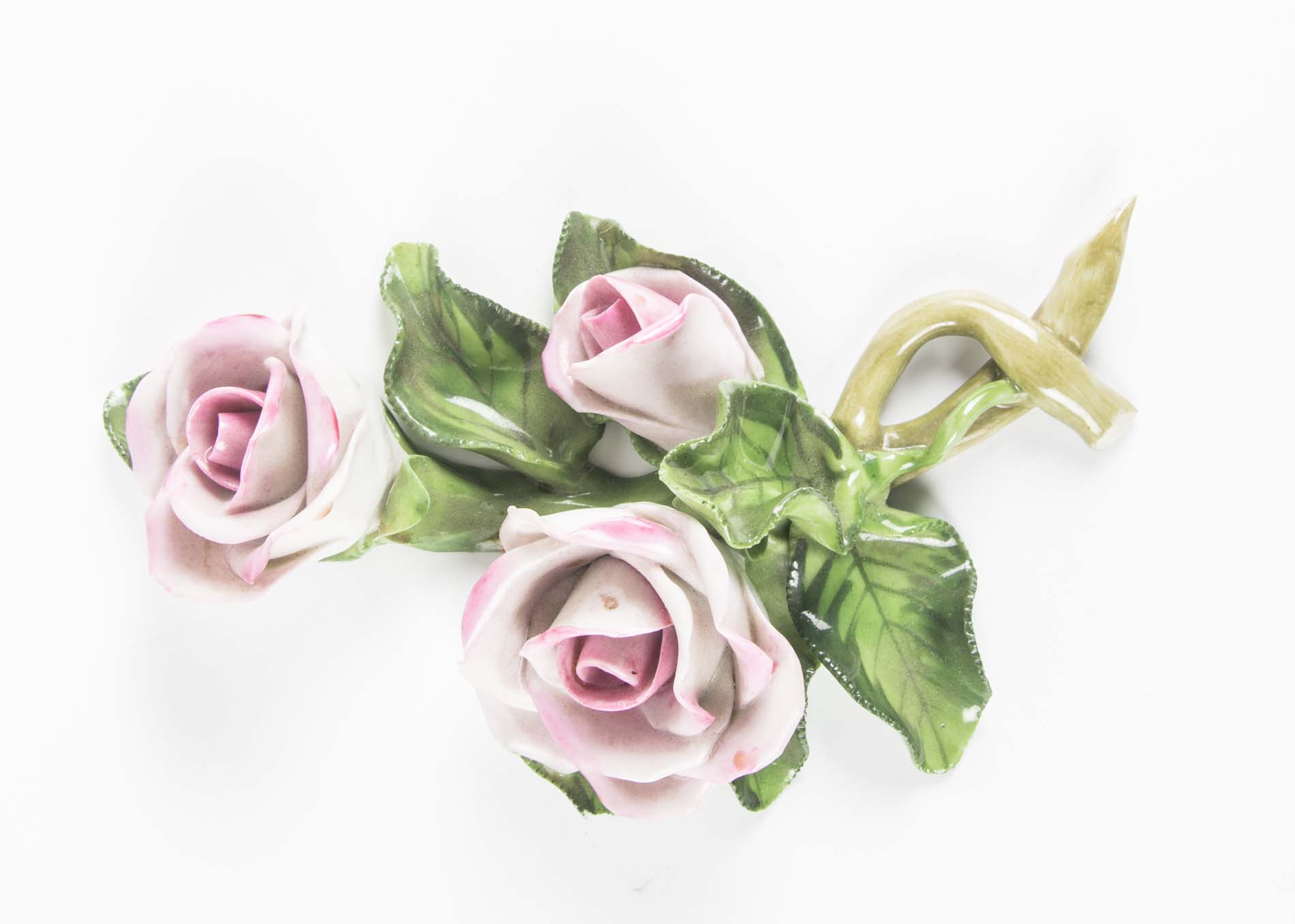 Herend Porcelain Roses Figurine