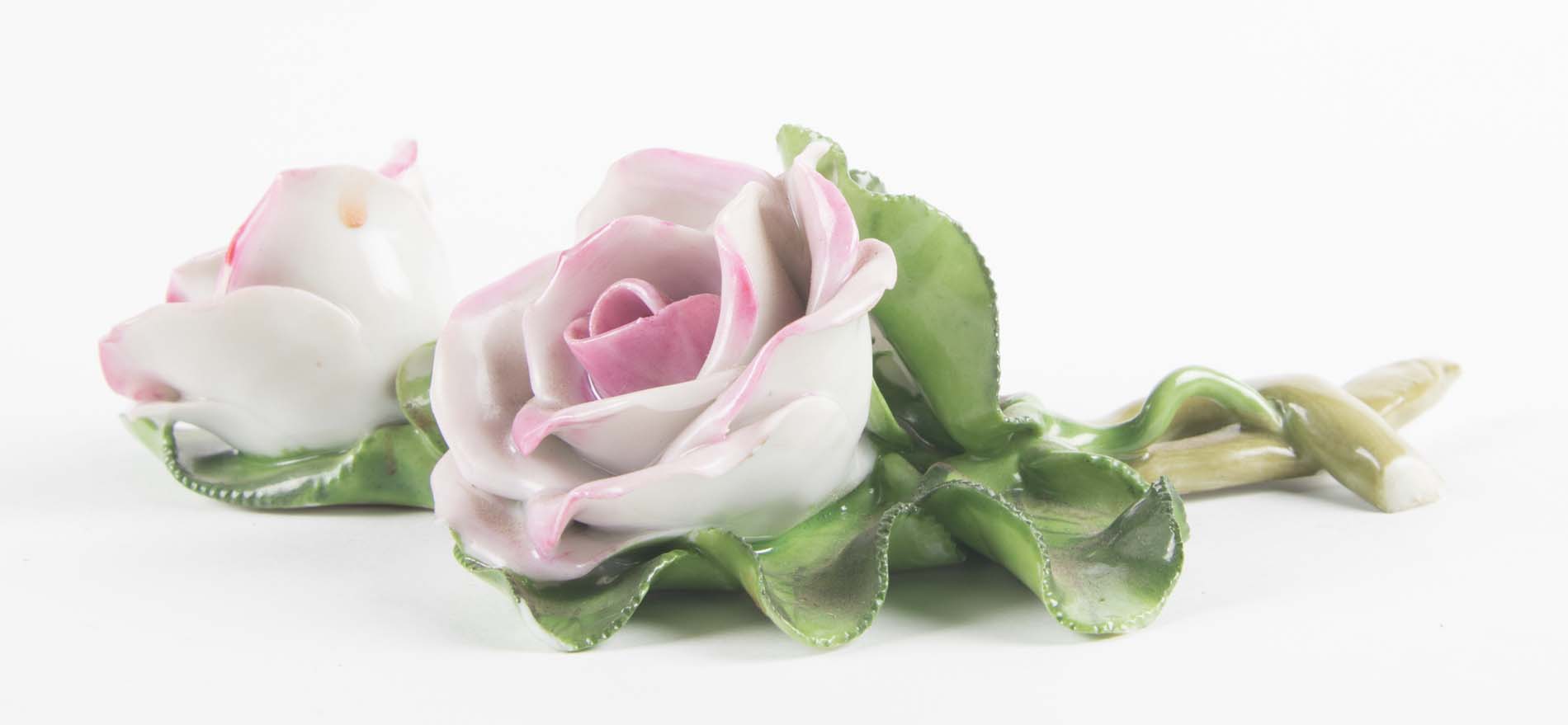 Herend Porcelain Roses Figurine