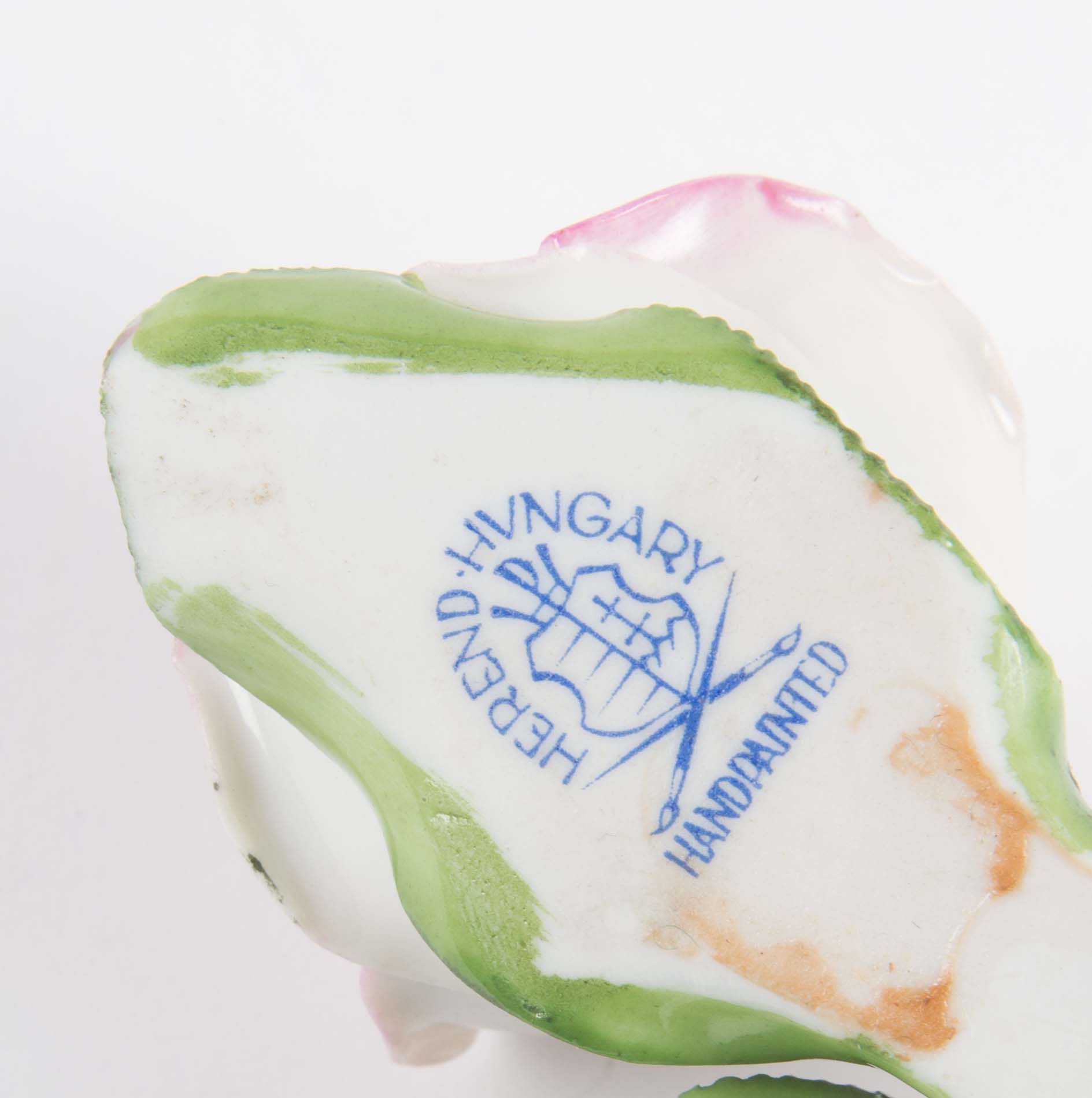 Herend Porcelain Roses Figurine