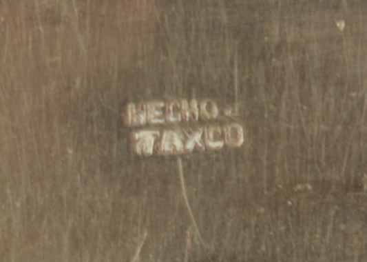 Vintage Hecho en Taxco Silver, Turquoise and Lapis Lazuli Belt Buckle