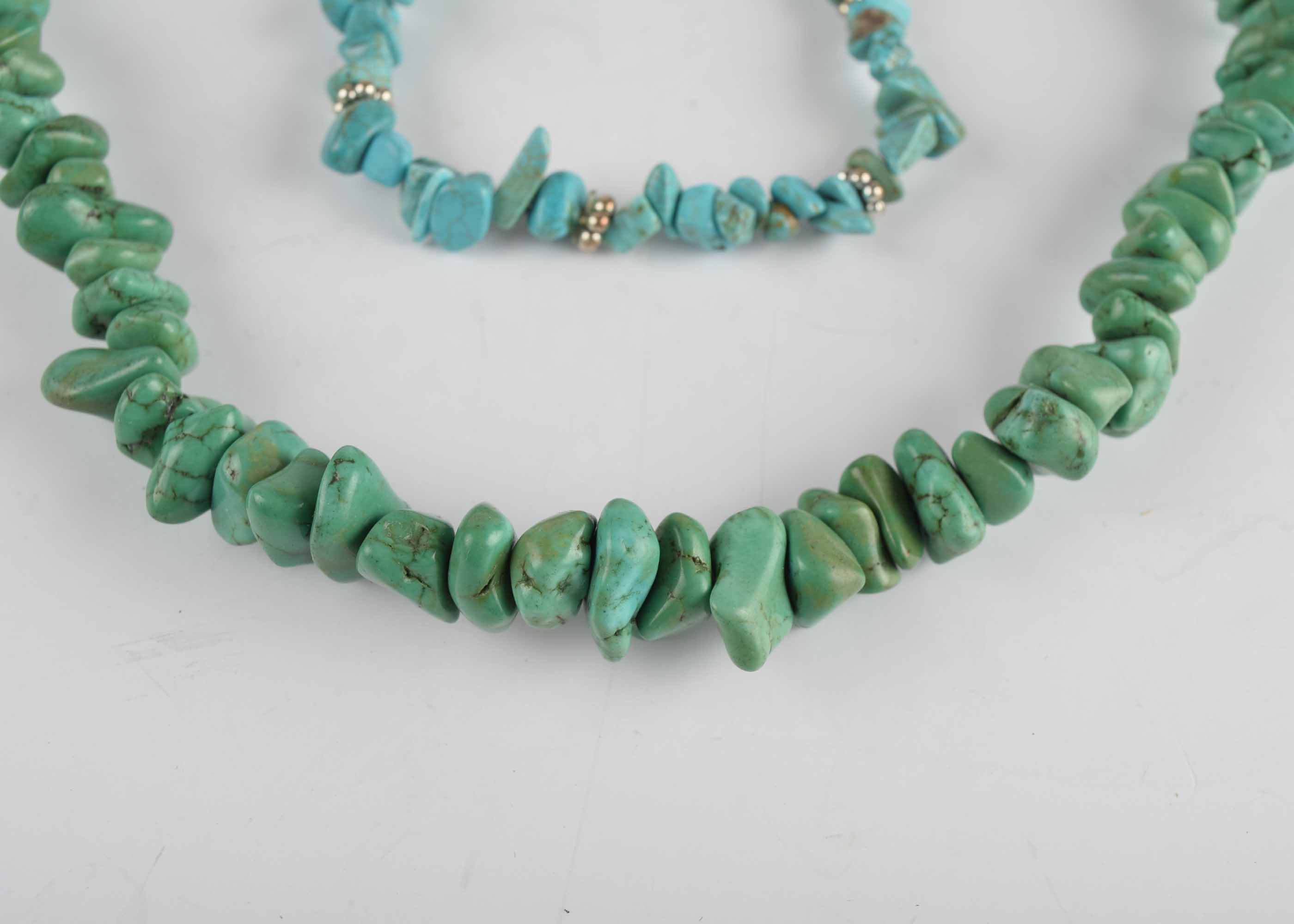 Turquoise Necklace and Bracelet