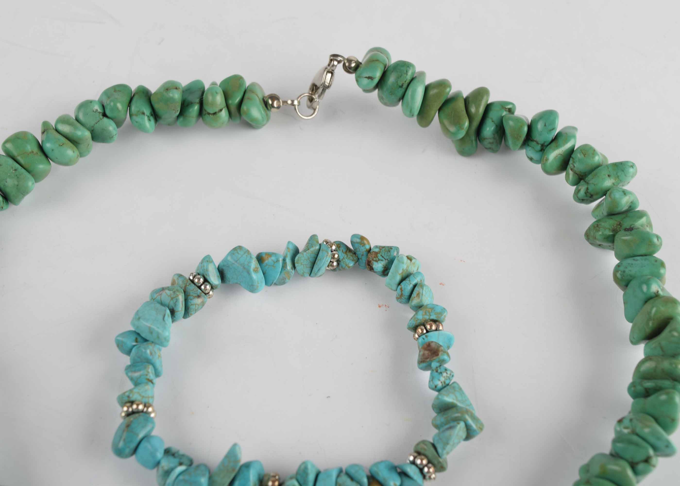 Turquoise Necklace and Bracelet