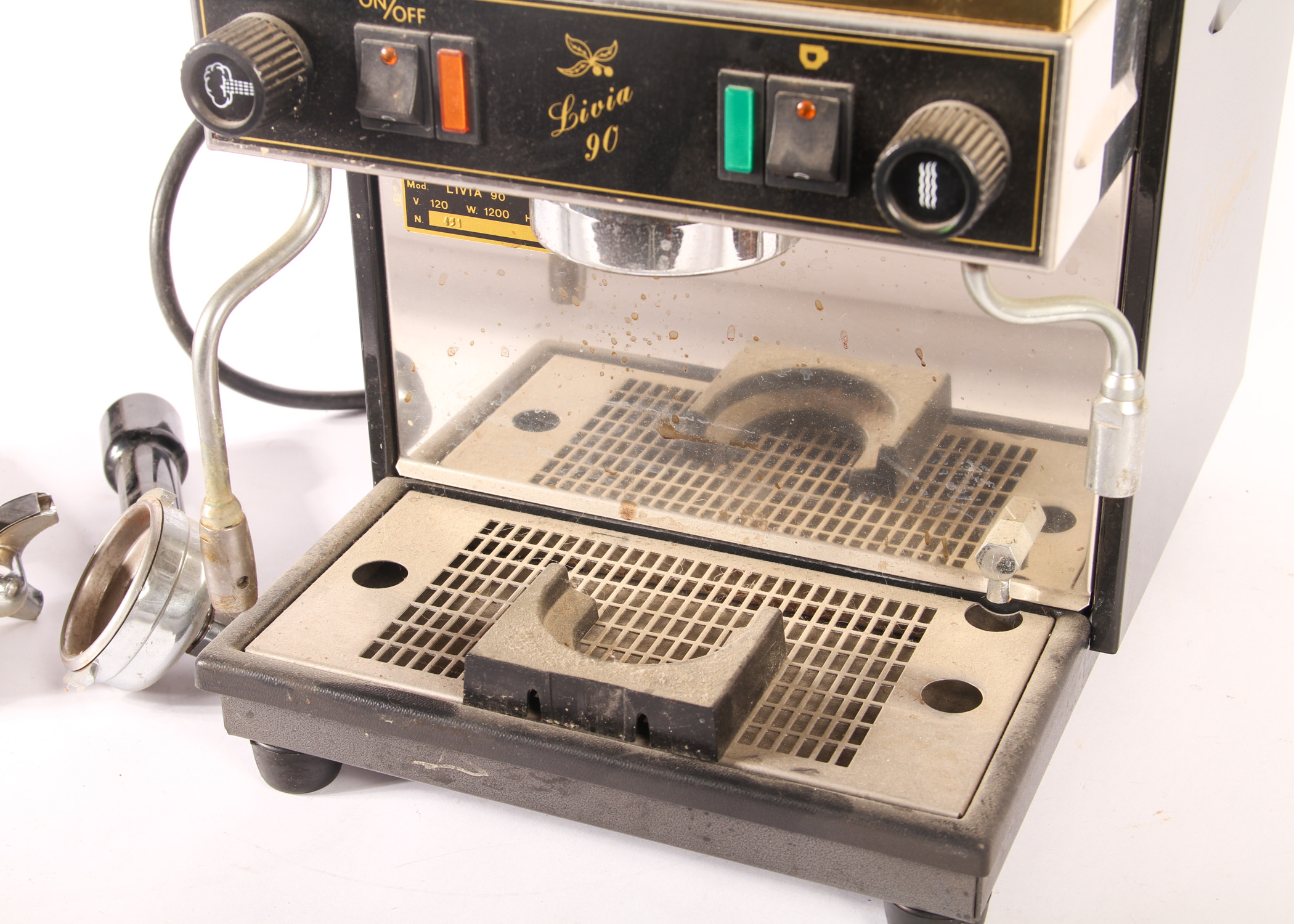 Vintage Pasquini Espresso Machine and Gaggia Coffee Grinder