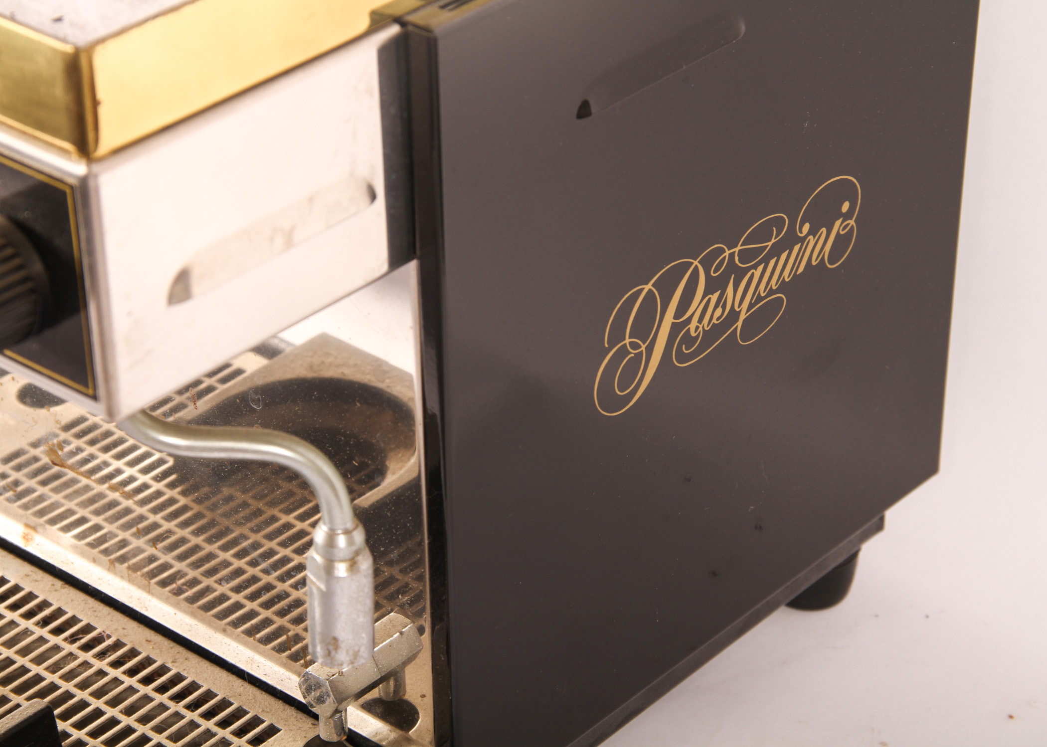 Vintage Pasquini Espresso Machine and Gaggia Coffee Grinder