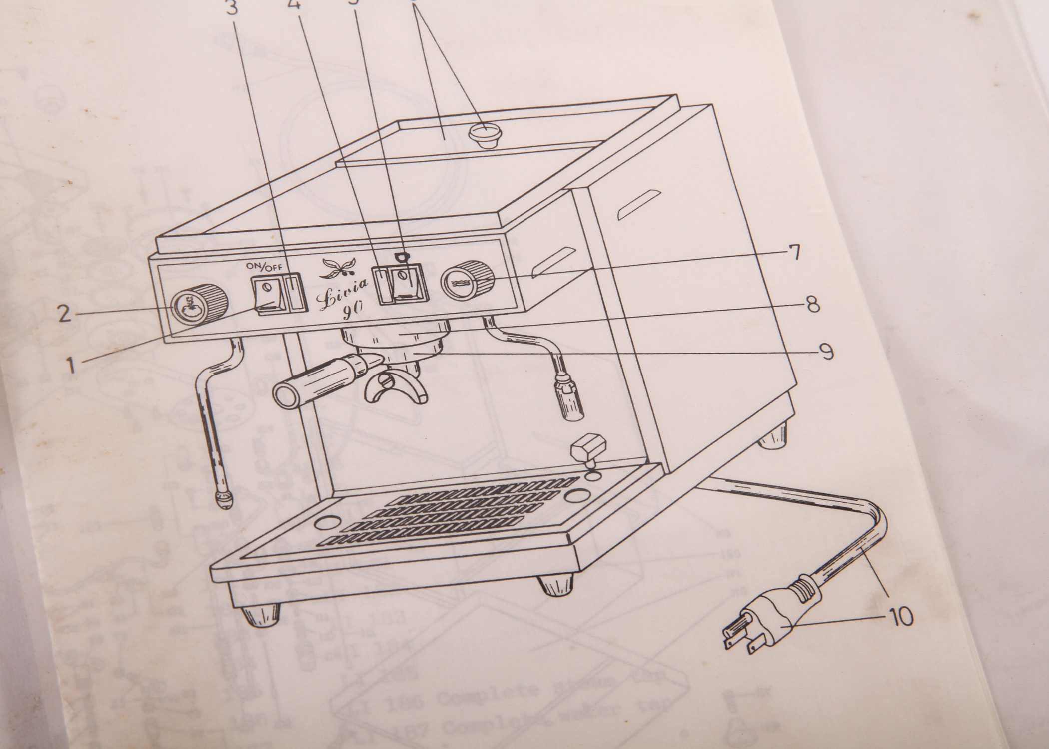 Vintage Pasquini Espresso Machine and Gaggia Coffee Grinder