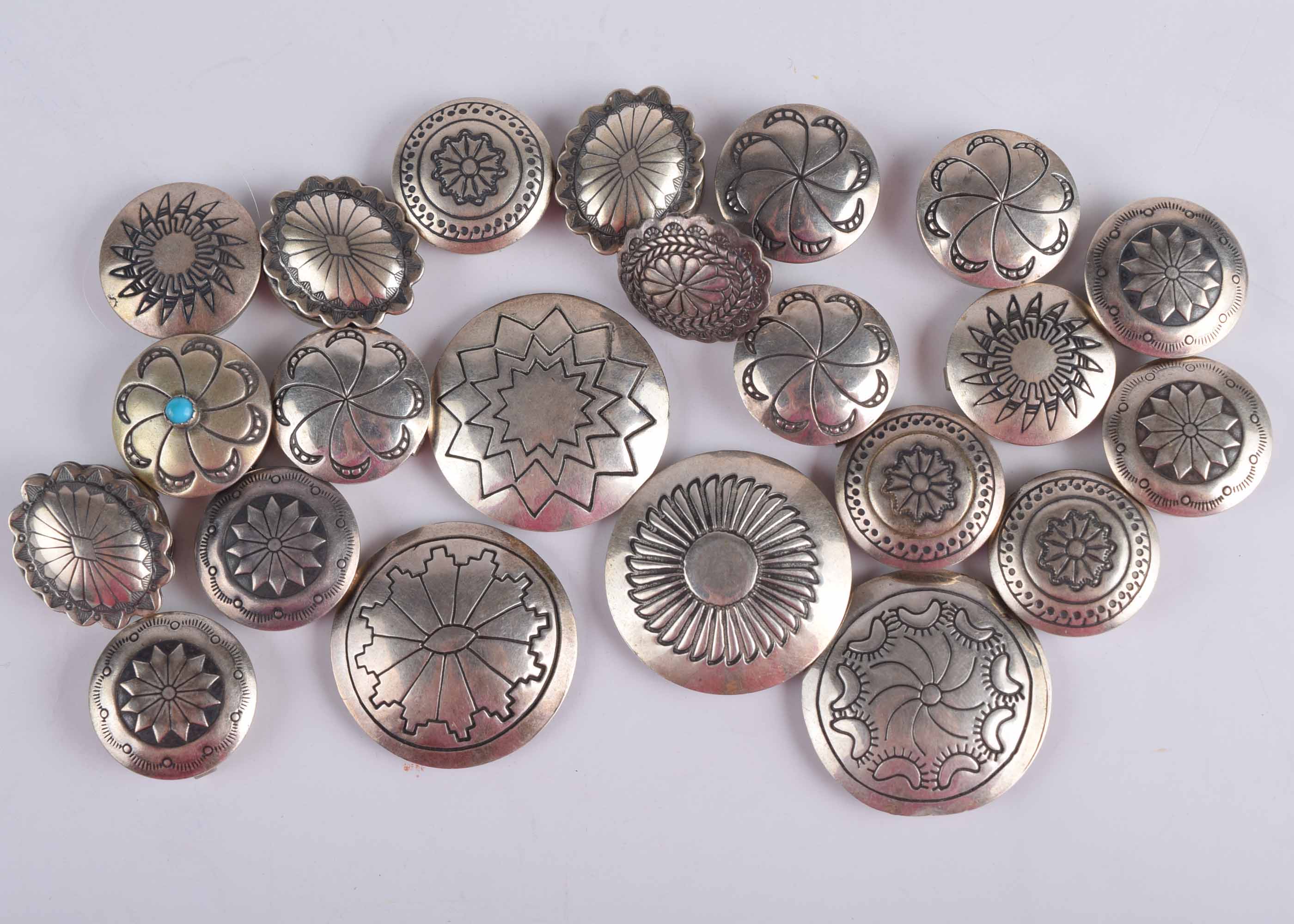 Vintage Silver Button Covers