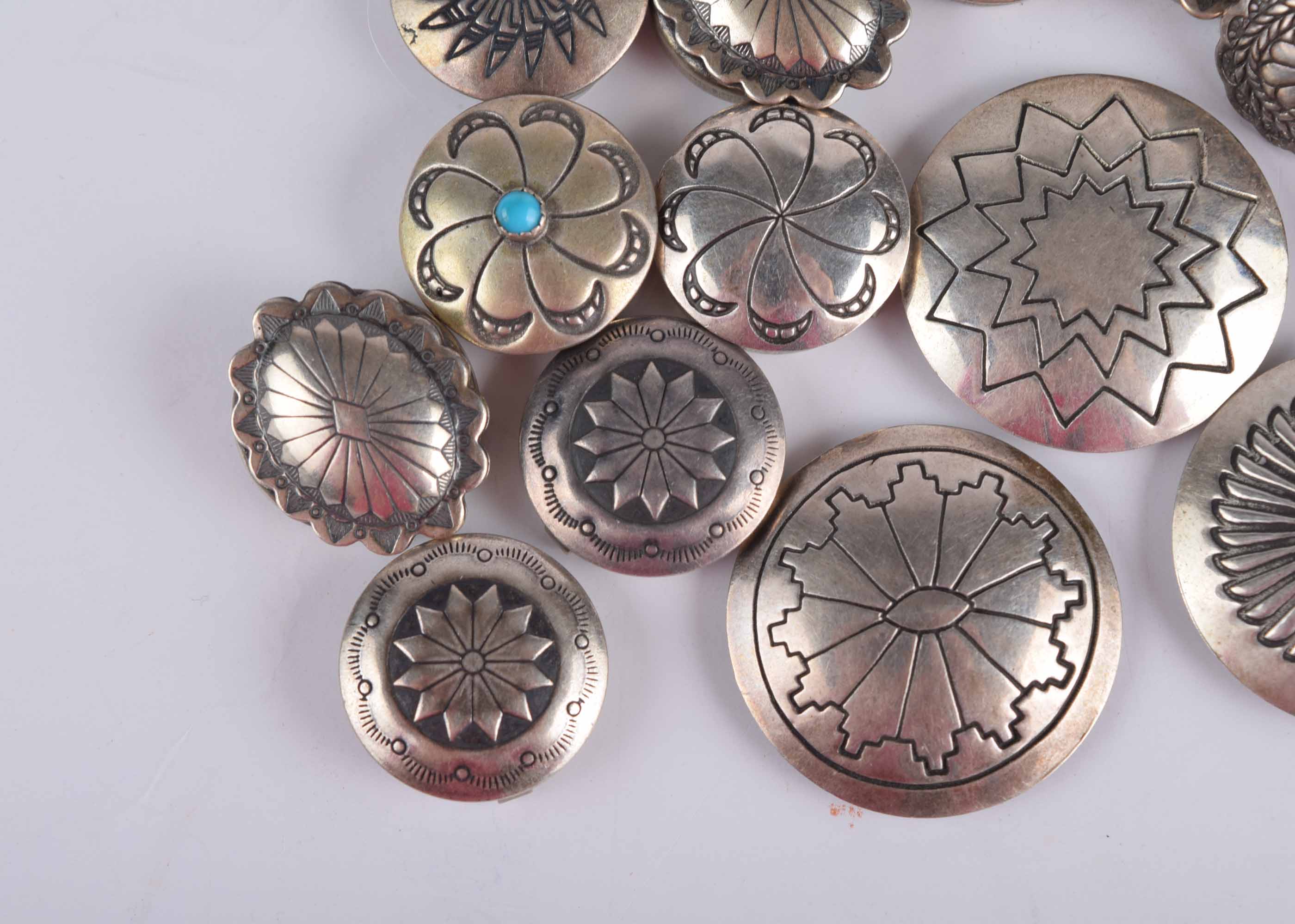 Vintage Silver Button Covers