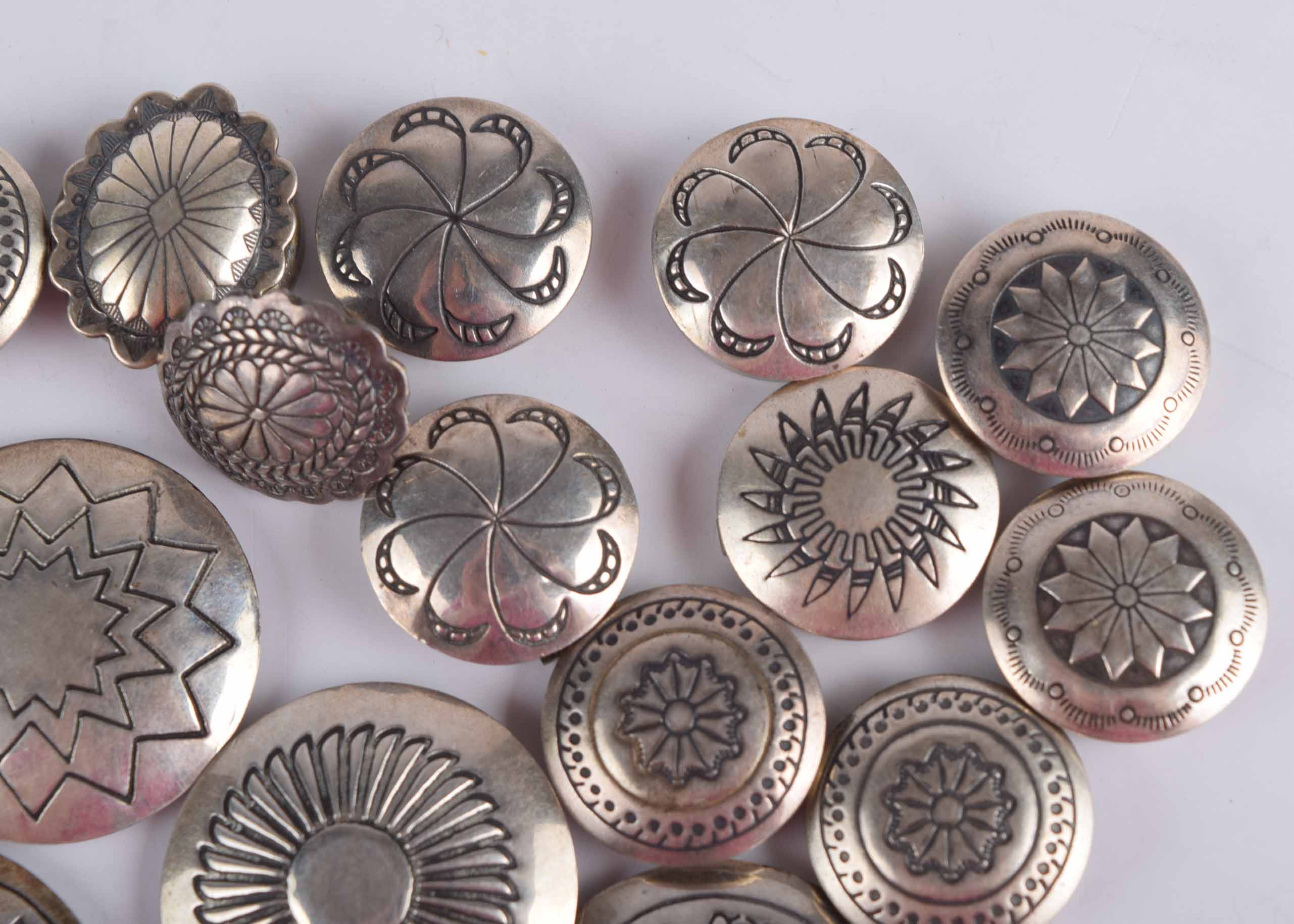Vintage Silver Button Covers