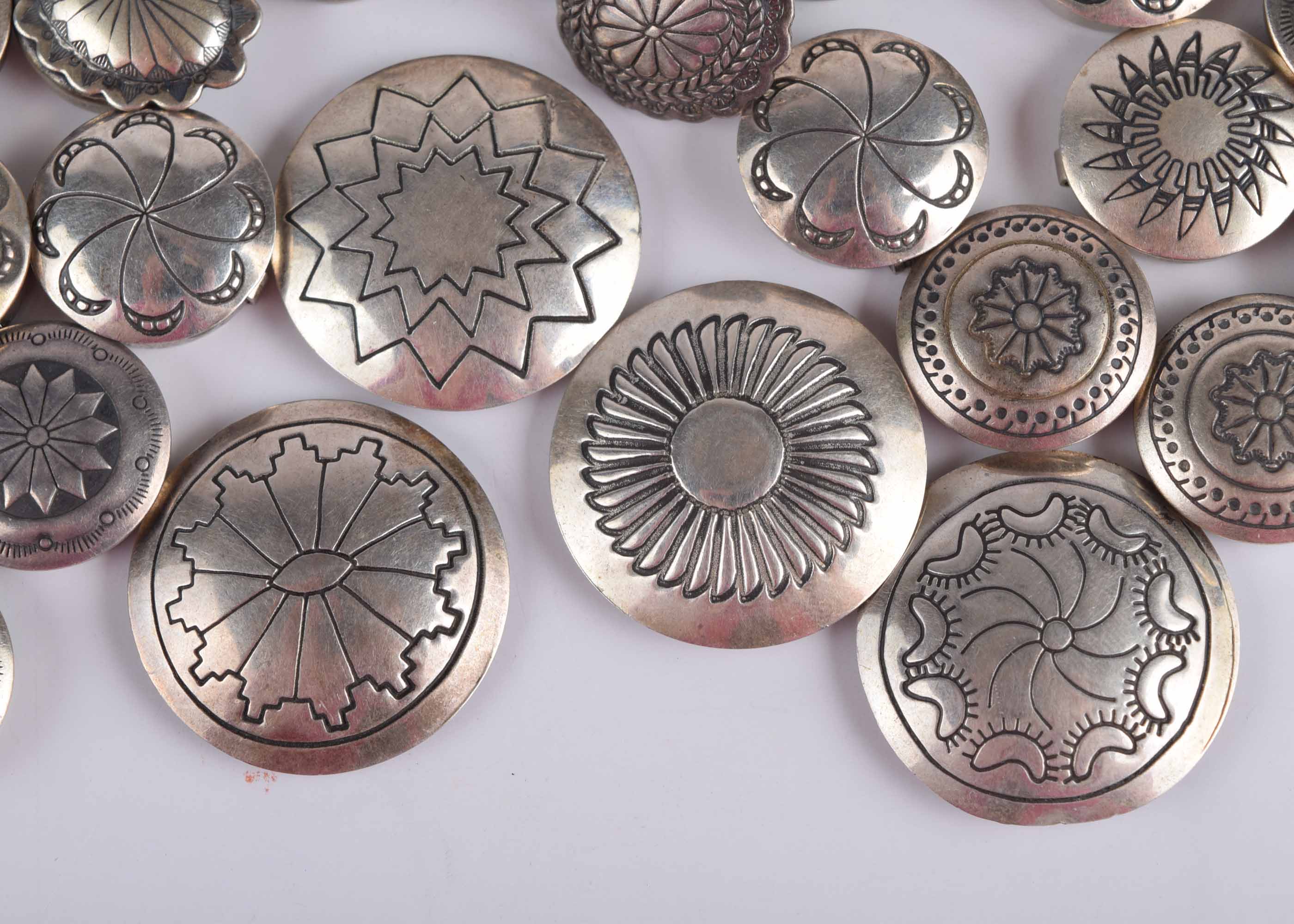 Vintage Silver Button Covers