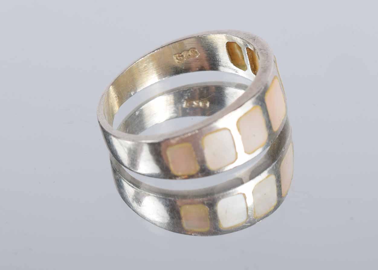 Ladies' Sterling Silver Ring Pair