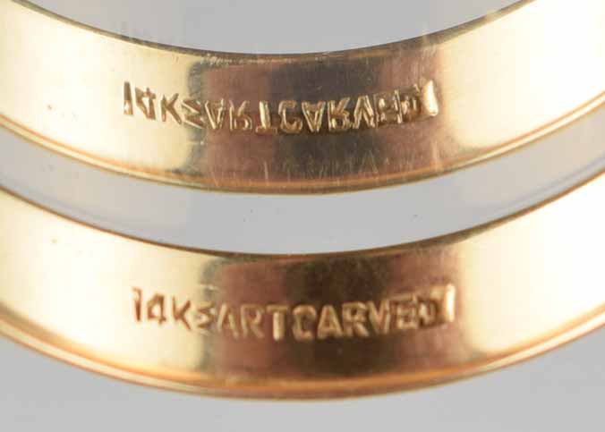 Men's 14K Gold Two-Tone Wedding Band