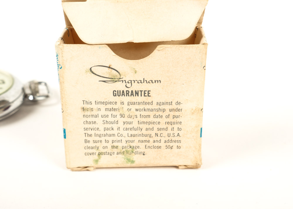 Vintage Ingraham Train Pocket Watch