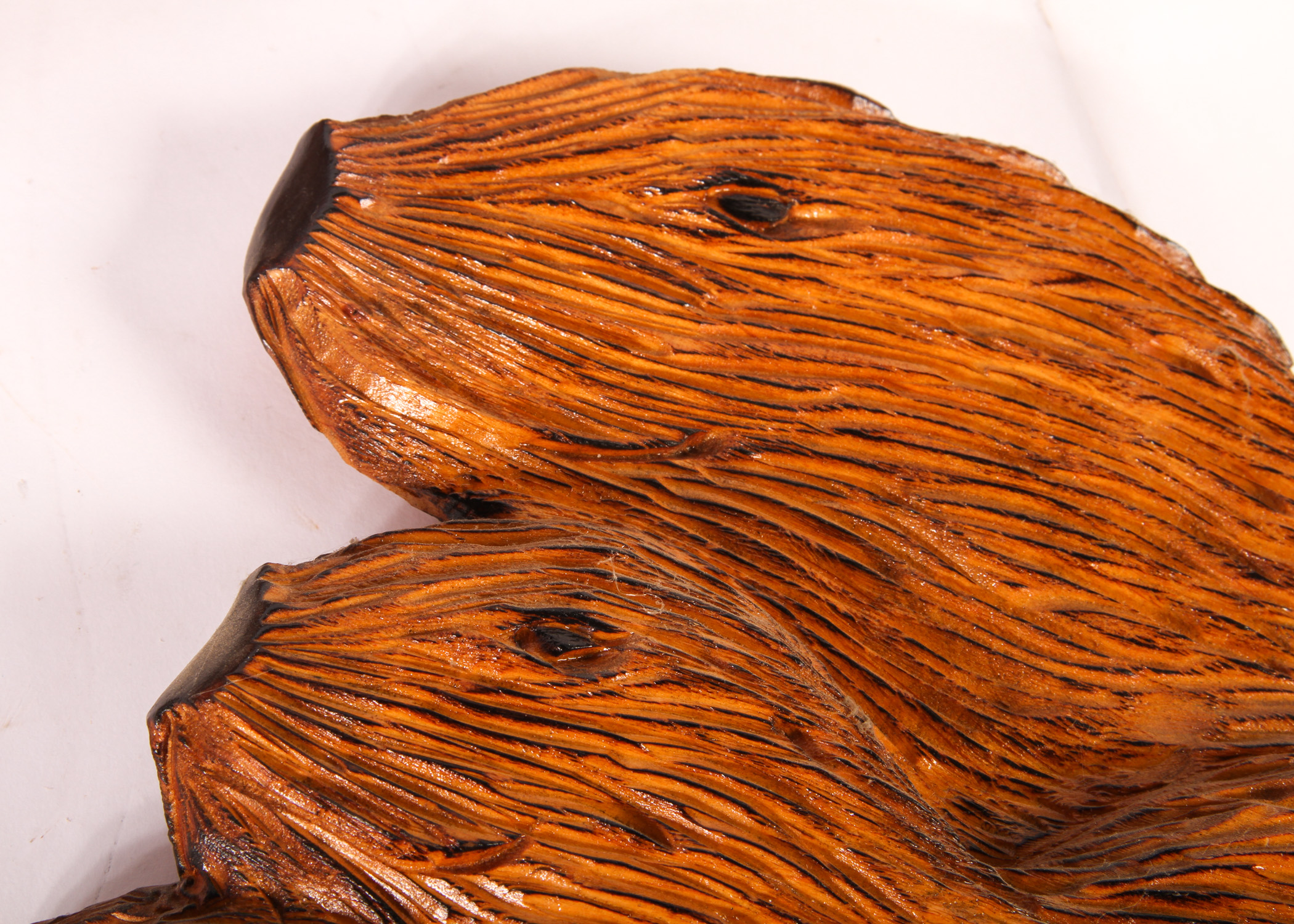 Trio of Wooden Animal Sculptures