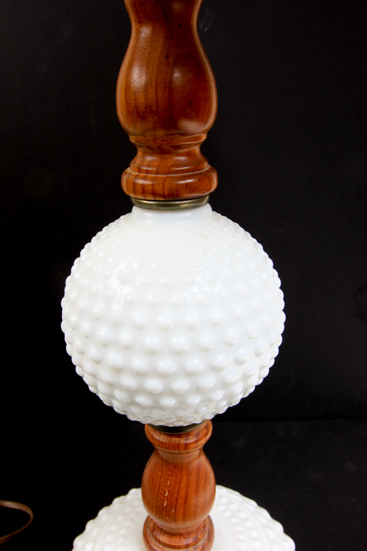 Vintage Milk Glass Table Lamp