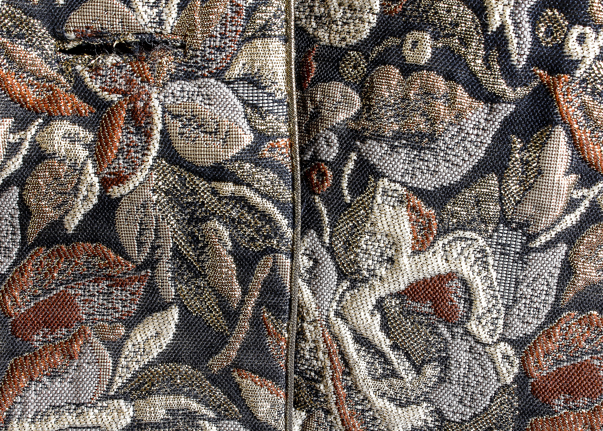 Vintage Mary McFadden Gold and Brown Suit