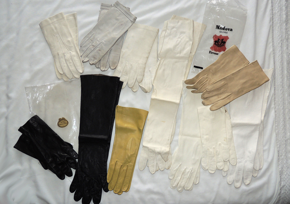Vintage Assortment of Women's Leather Gloves with Christian Dior