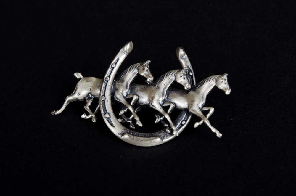 Sterling Silver Horse Brooch