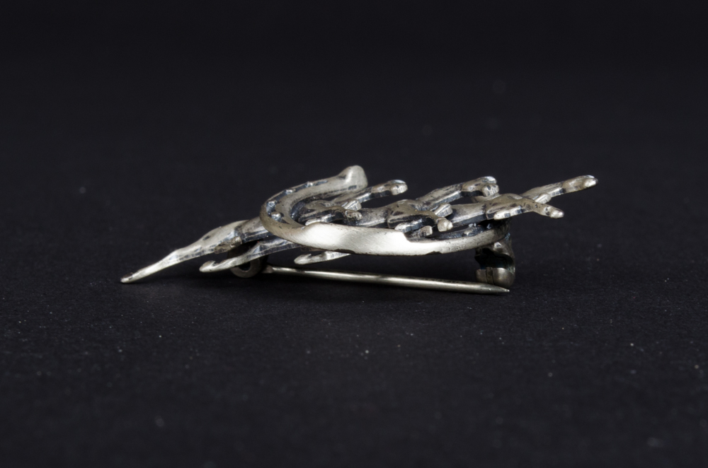 Sterling Silver Horse Brooch