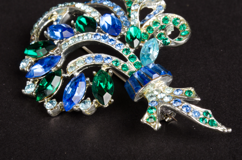 Vintage Brooch and Earring Set