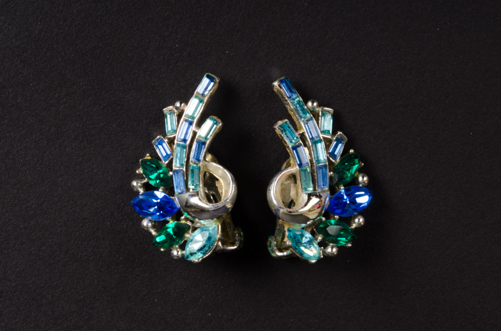 Vintage Brooch and Earring Set