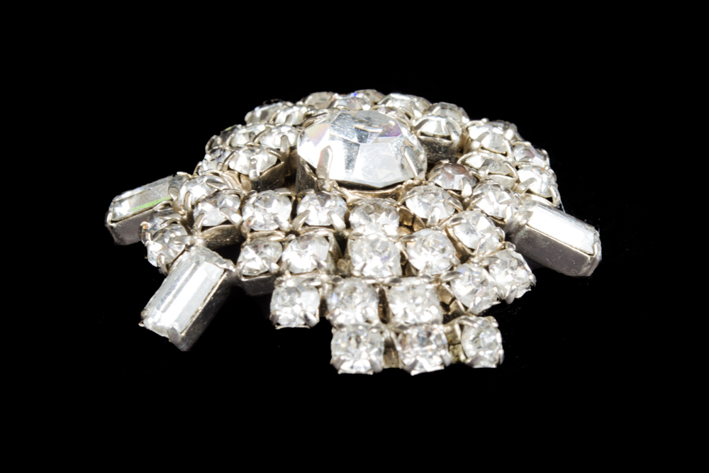 Group of Rhinestone Brooches