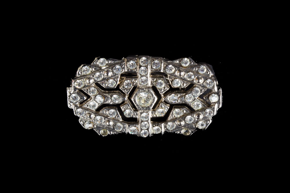 Group of Rhinestone Brooches