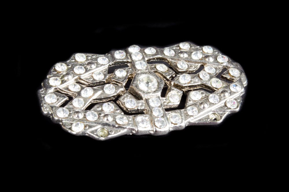 Group of Rhinestone Brooches