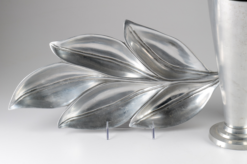 Aluminum Vase and Bruce Fox Trays