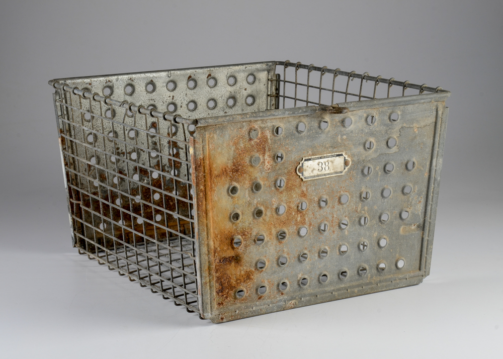 Vintage Wire Locker Basket