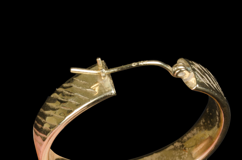 10K Gold Hoop Earrings