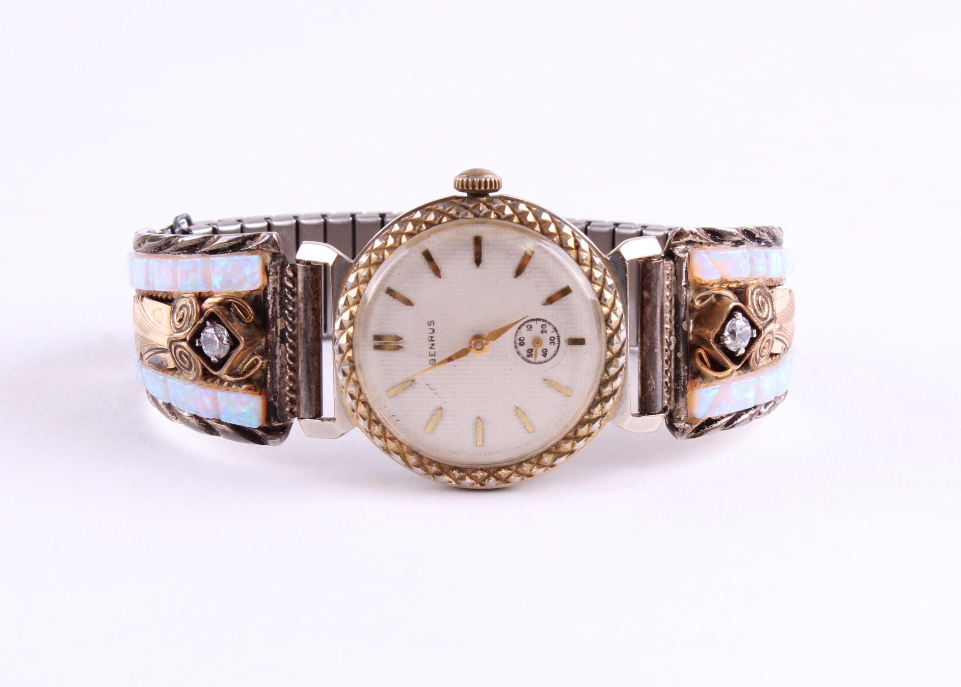 Signed Navajo Artist S. Ray Sterling Watch Band