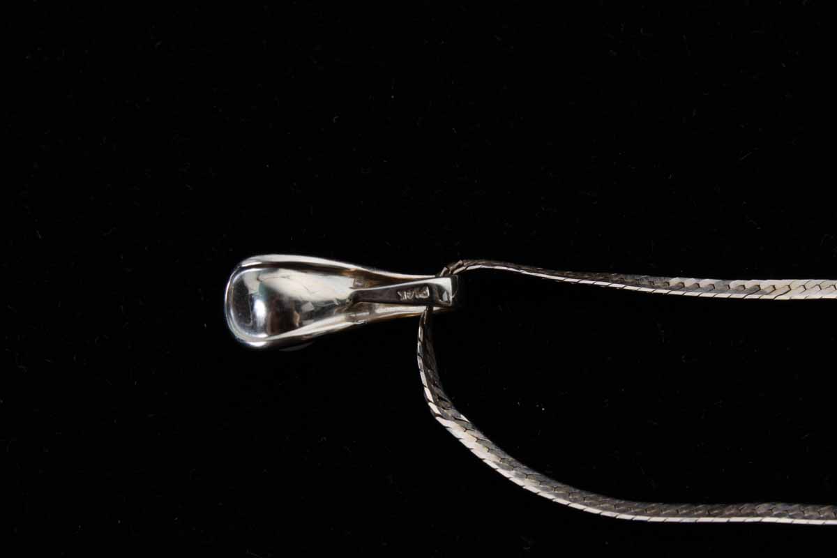 14K Yellow Gold Diamond and Pearl Pendant Necklace with Earrings