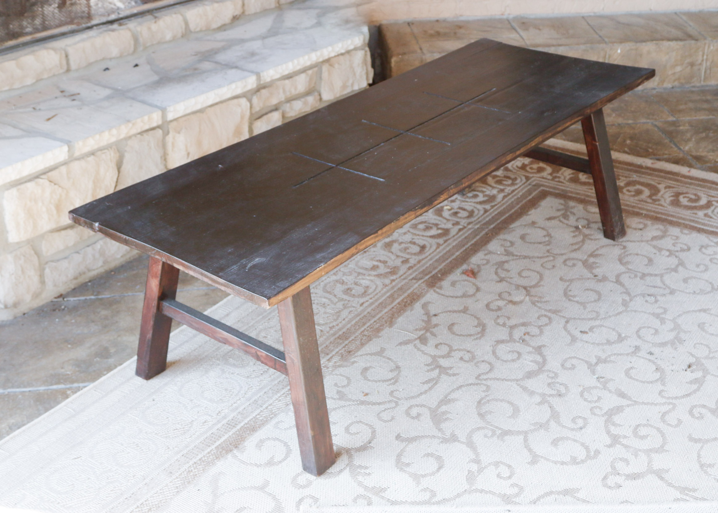 Indoor/Outdoor Hardwood Coffee Table