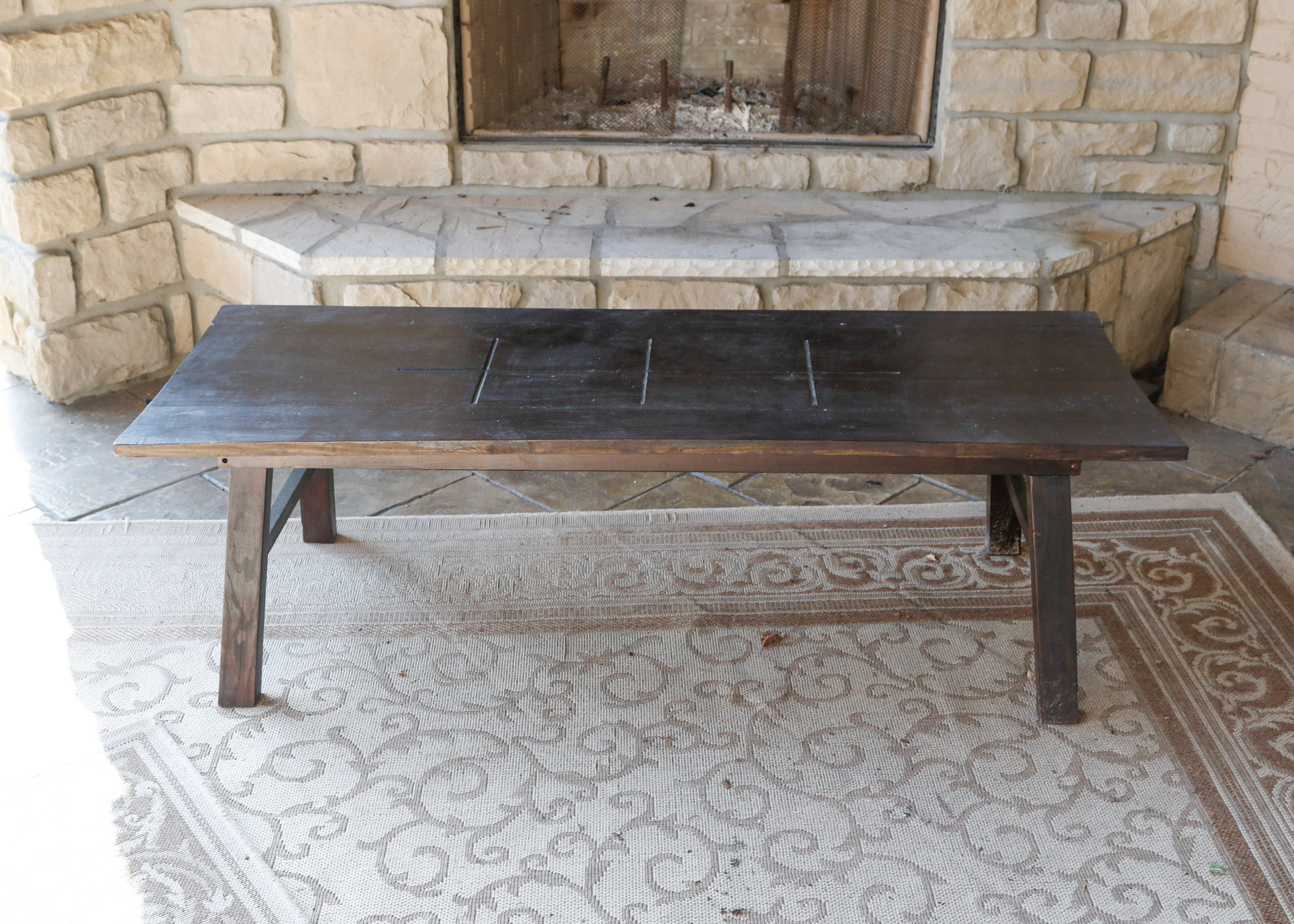 Indoor/Outdoor Hardwood Coffee Table