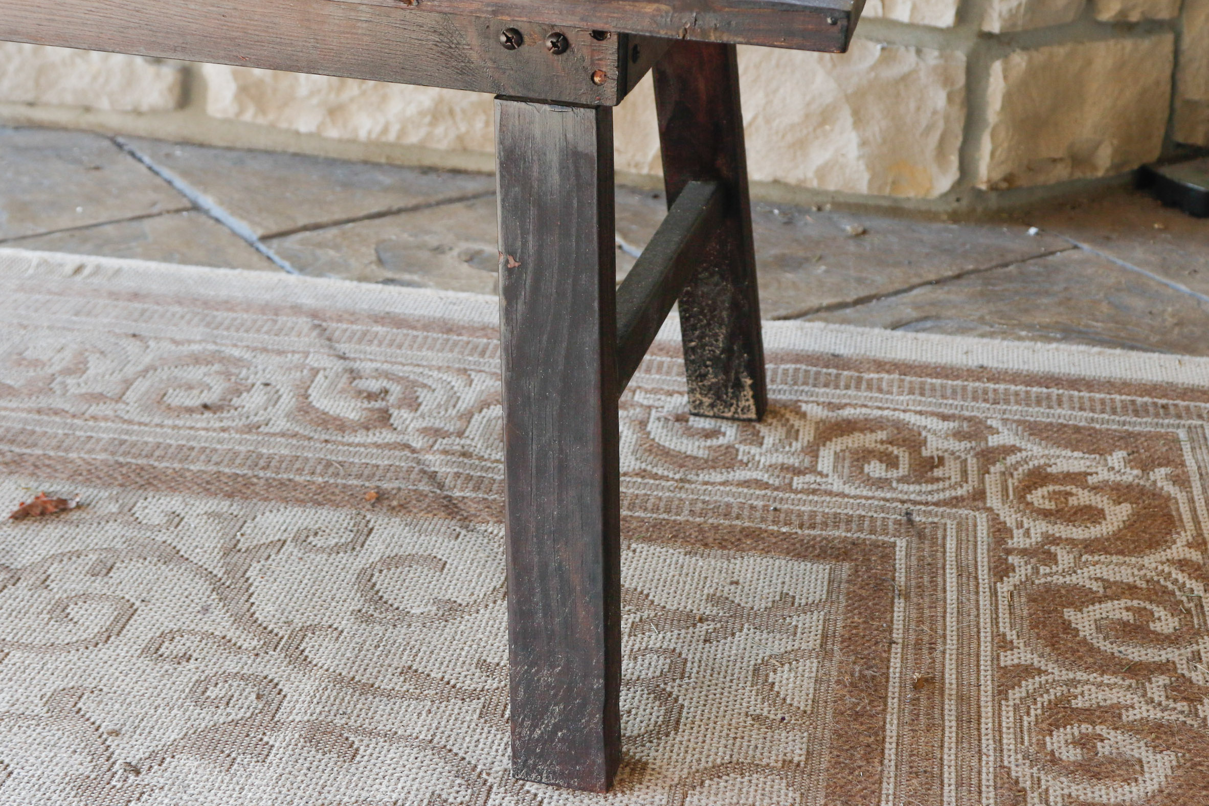 Indoor/Outdoor Hardwood Coffee Table