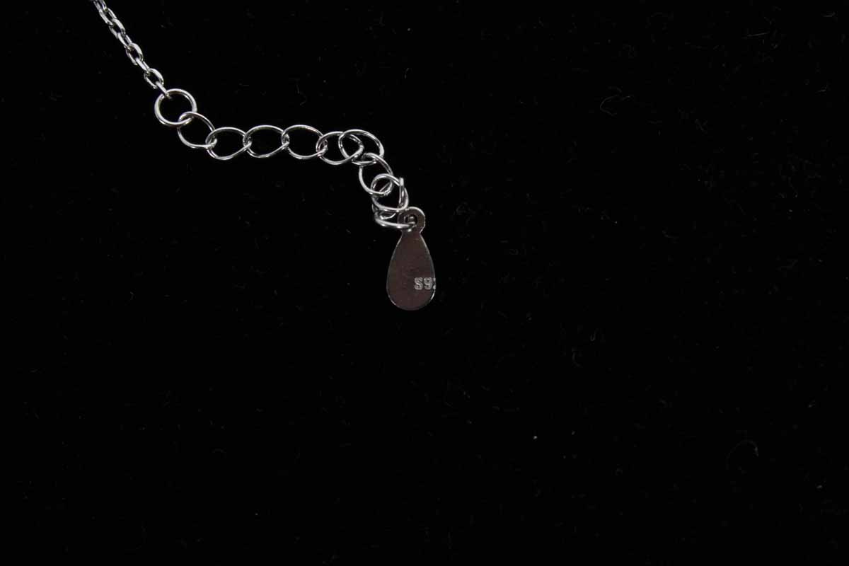 Sterling Silver Webbed Necklace and Earrings