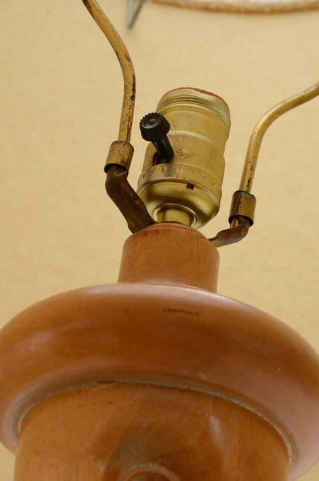 Italian Floor Lamp with Spiral Turned Shaft