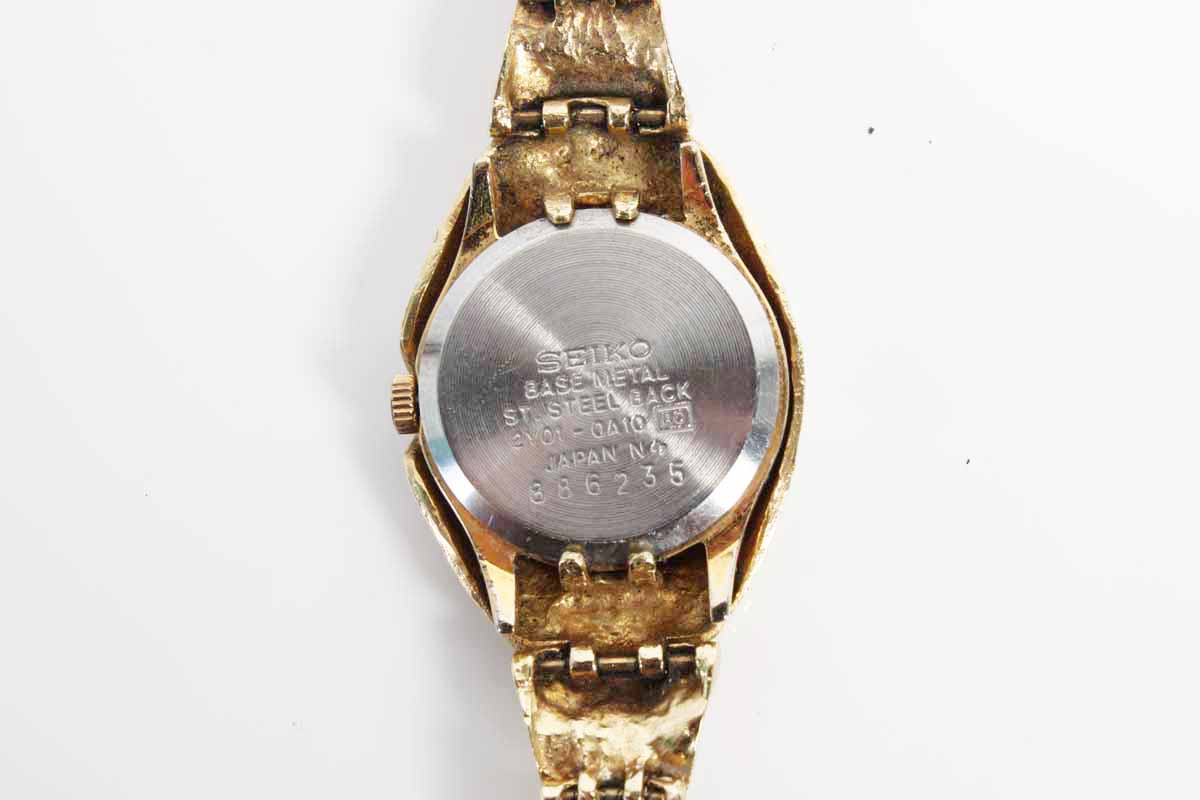 14K Gold Diamond Seiko Women's Watch