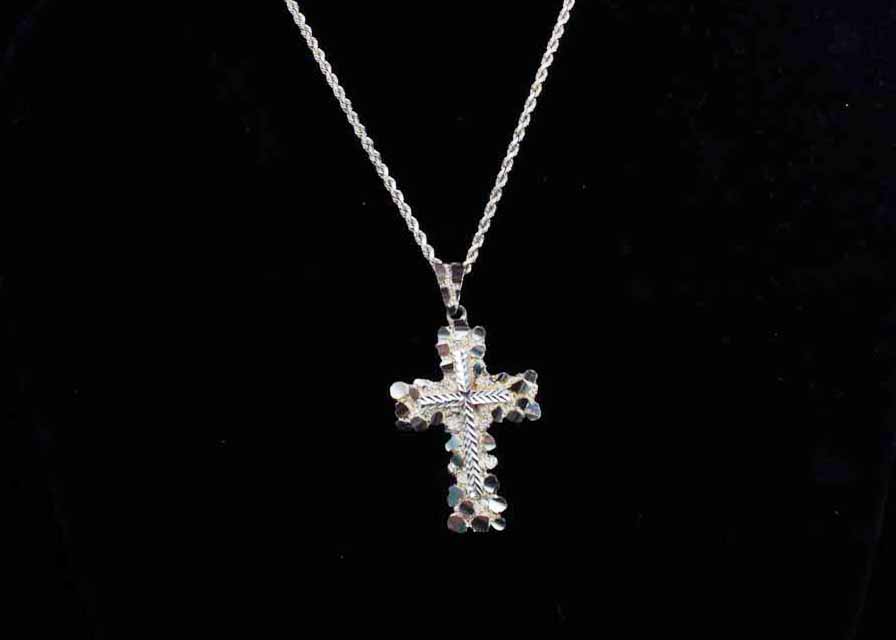 10K Yellow Gold Necklace with Cross Pendant