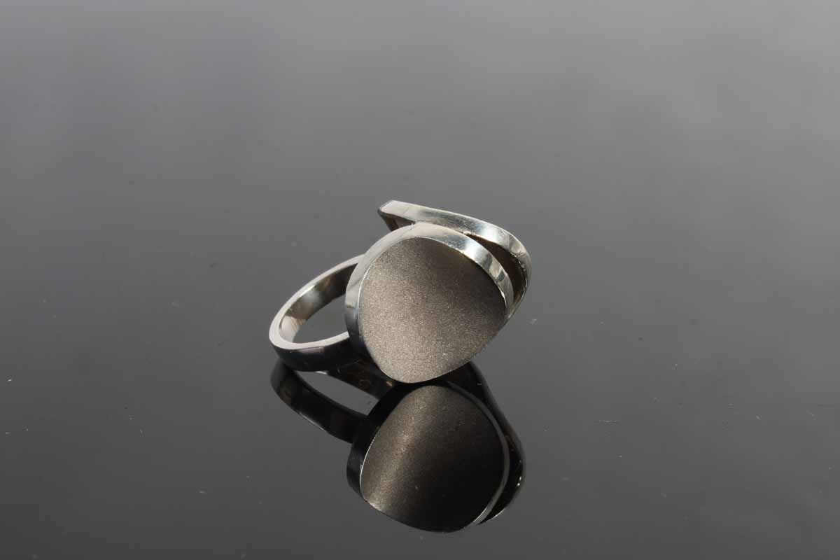 Sterling Silver Mid Century Modern Statement Ring