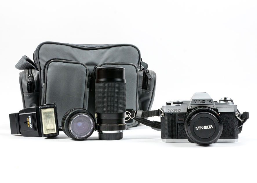 Minolta X-370 Camera With Accessories