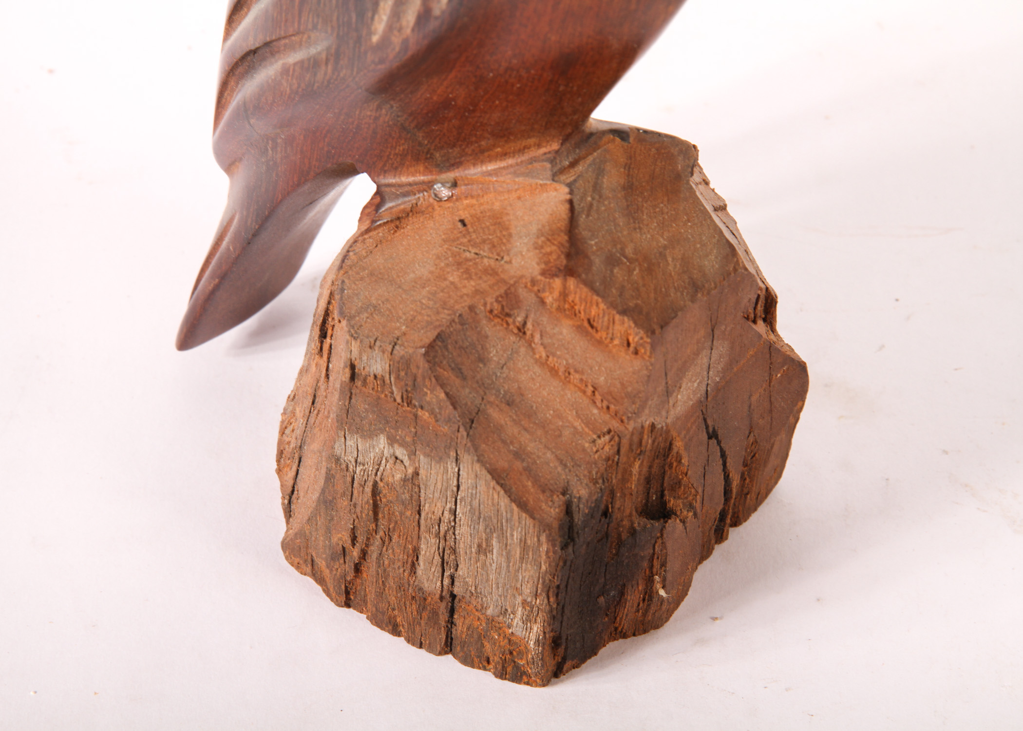 Pair of Wooden Bird Sculptures