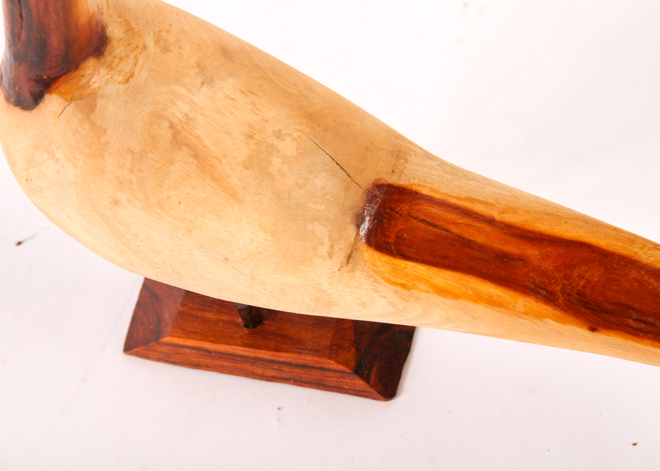 Pair of Wooden Bird Sculptures