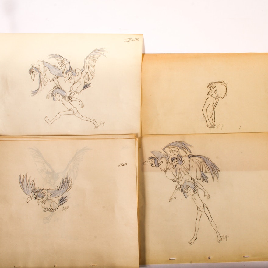 Original Jungle Book Sketches by Doris Plough