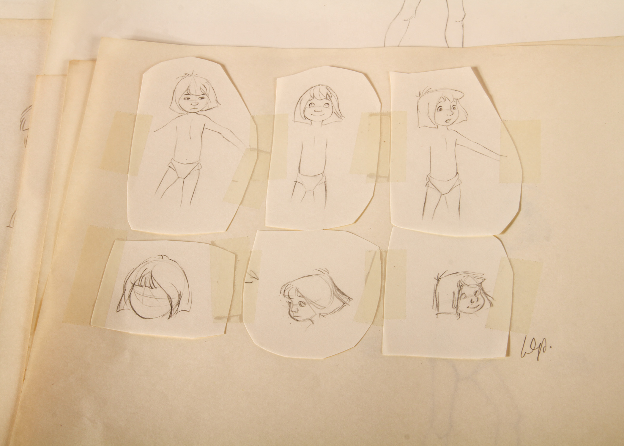 Original Jungle Book Sketches by Doris Plough